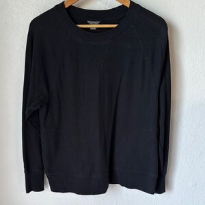Eddie Bauer Black Waffle Knit Top‎